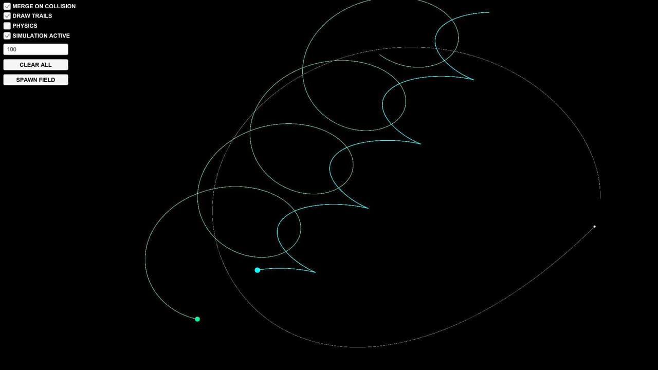 n-Body Gravity Simulator screenshot 5