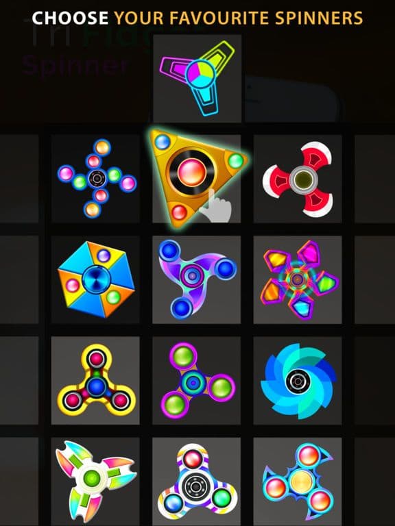 Fidget Spinner App-New Tappy Finger hand Simulator screenshot 3