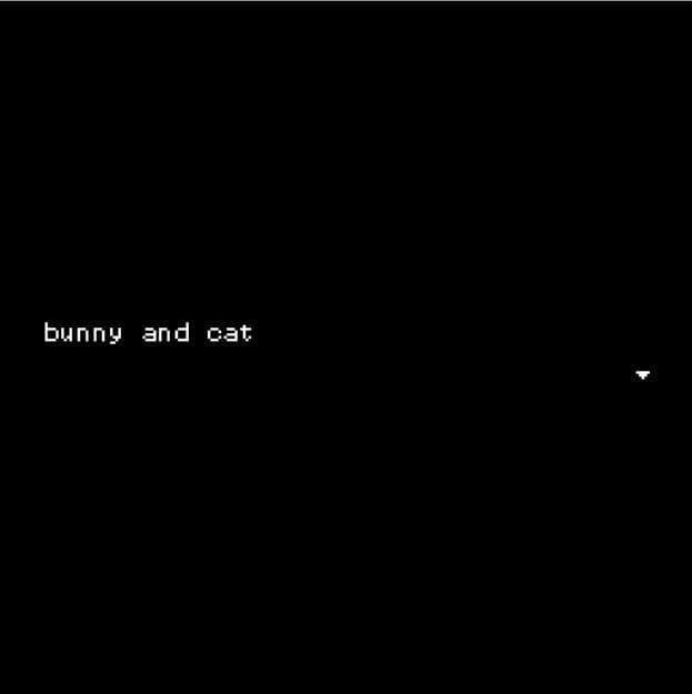 bunny and cat