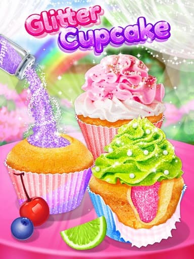 Glitter Cupcake - Trendy & Sparkly Desserts Food screenshot 5