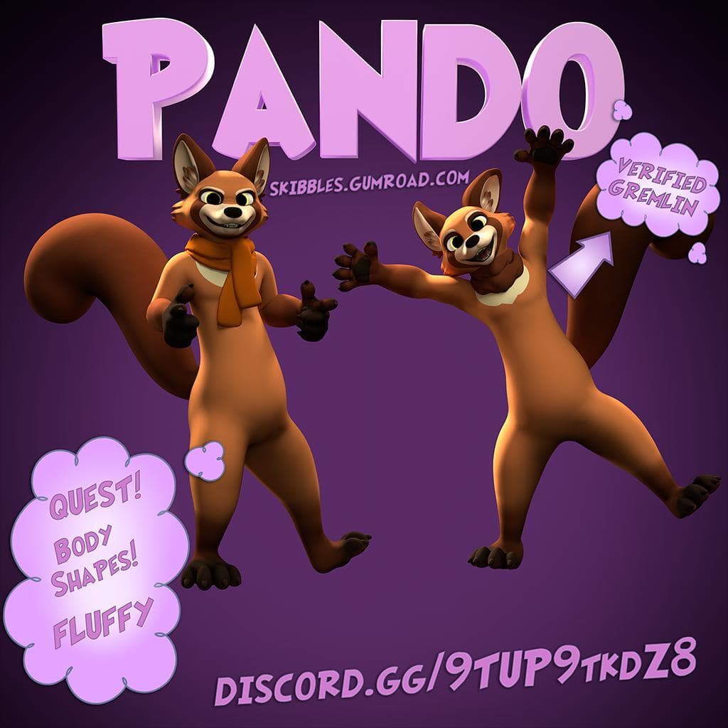 Pando v3 PHYSBONES UPDATE - VRChat/Vtuber Avatar screenshot 2