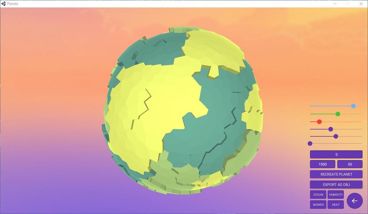 Procedural Voronoi Planets screenshot 5
