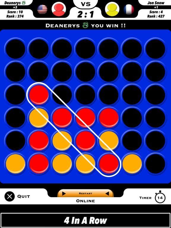 4 In A Row - Board Games for 2 screenshot 2