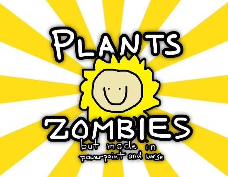 Plants vs. Zombies but made in powerpoint screenshot 2