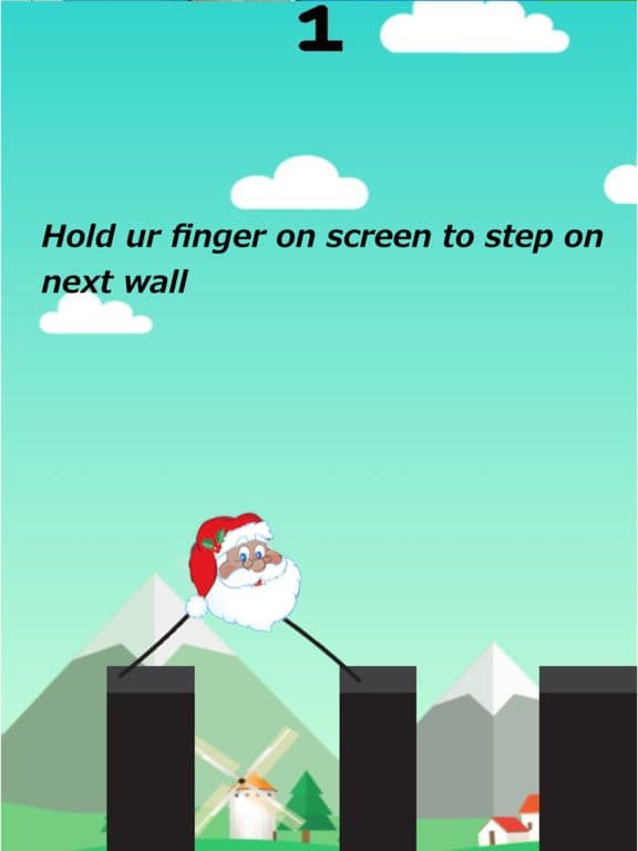 Santa Long Legs Challenge - Crazy walk bros HD screenshot 3
