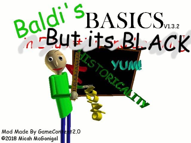 Baldi Basics But Its Black screenshot 2