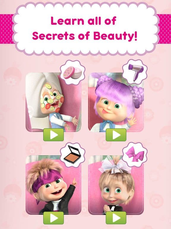 Masha and the Bear: Hair Salon screenshot 2