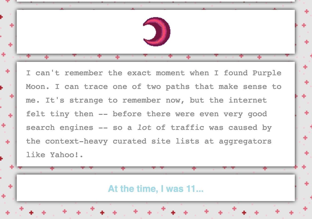 Made With Love and Sparkles: Purple-Moon.com screenshot 2
