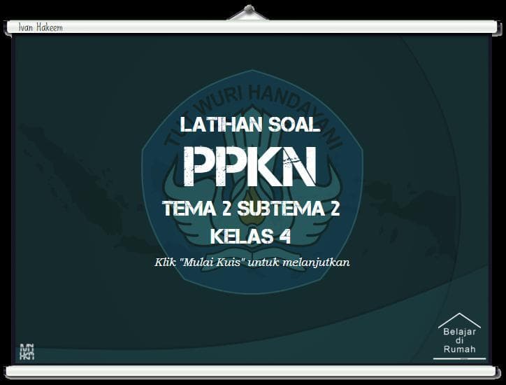 Latihan Soal Kelas 4 - PPKn - Tema 2 Subtema 2