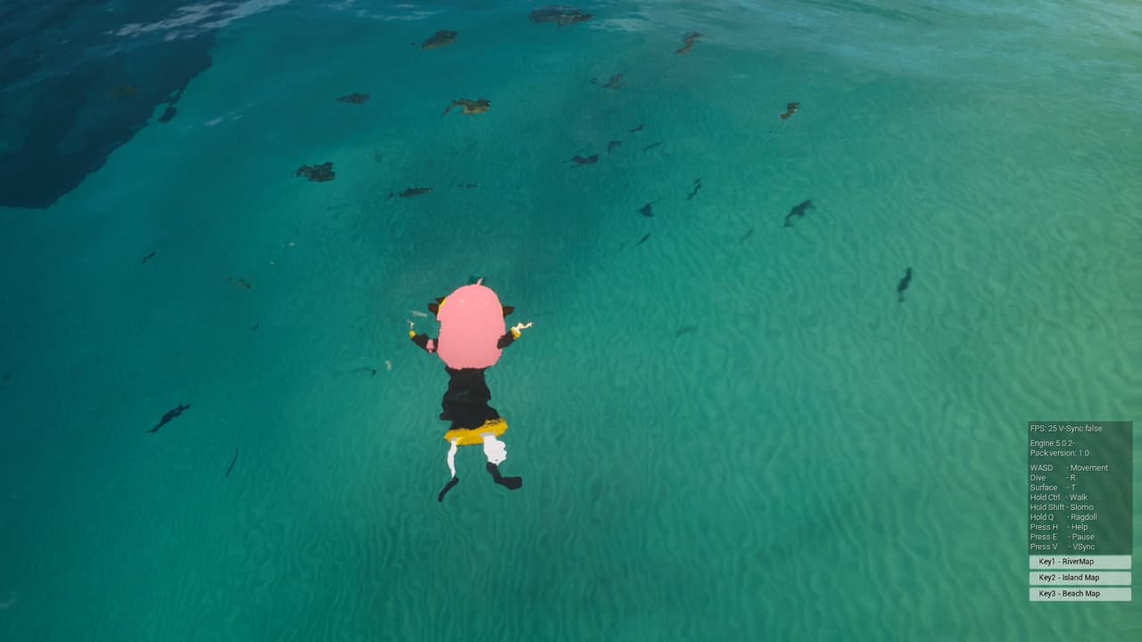 ANYA in the ocean FAN GAME screenshot 3