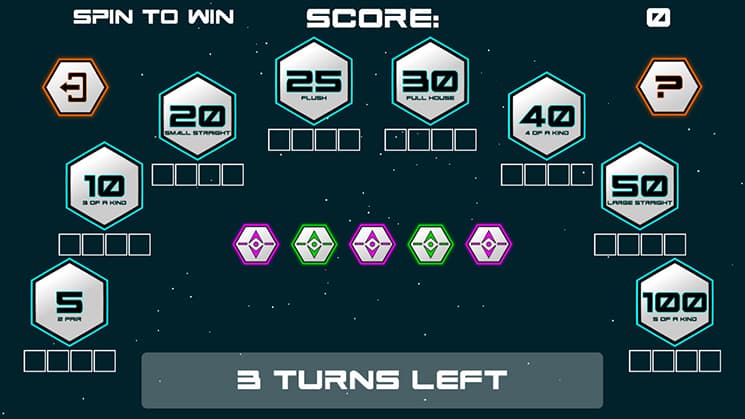 POKER DICE SOLITAIRE FUTURE screenshot 3