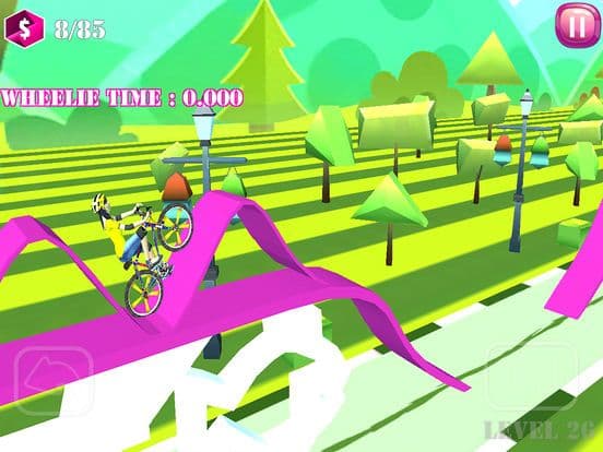 Bmx Girl Wheelie Racing