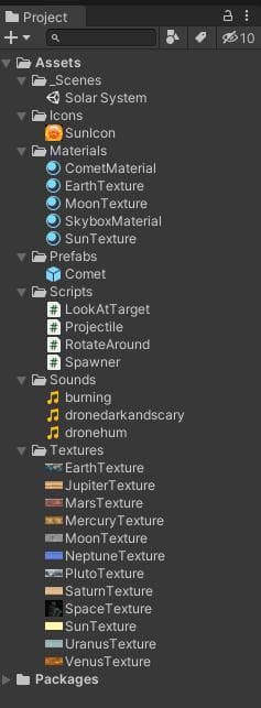 Project 1 SOLAR SYSTEM screenshot 3