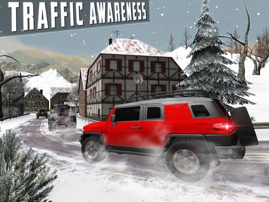 Snow Driving Simulator - FJ 4x4 Cruiser Driving screenshot 3