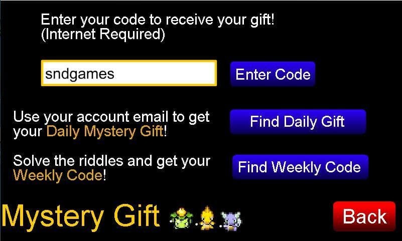 PTD 1 Mystery Gift Shiny v1.1 screenshot 3