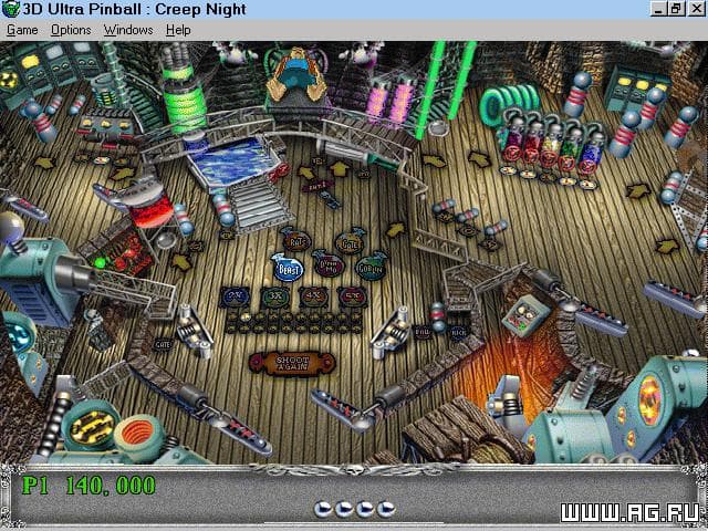 3-D Ultra Pinball: Creep Night screenshot 2