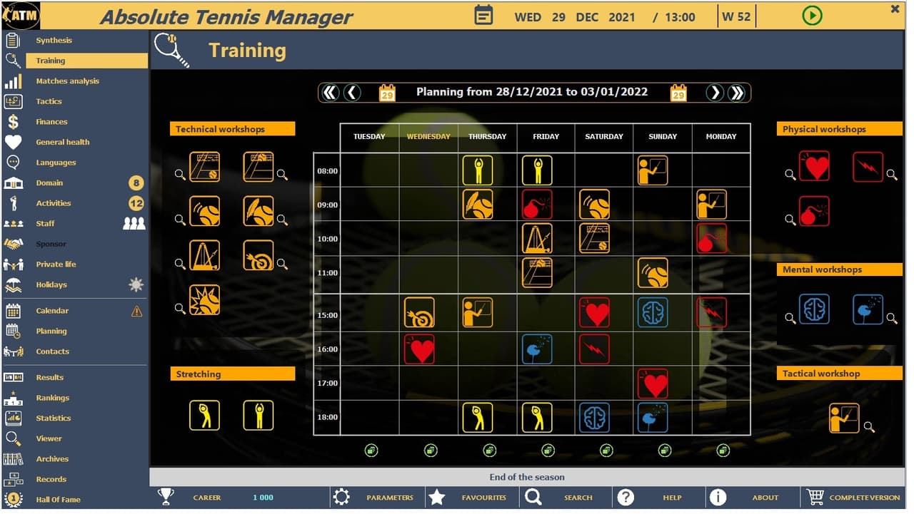 Absolute Tennis Manager screenshot 4