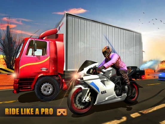 VR Highway Moto Bike Racer screenshot 3