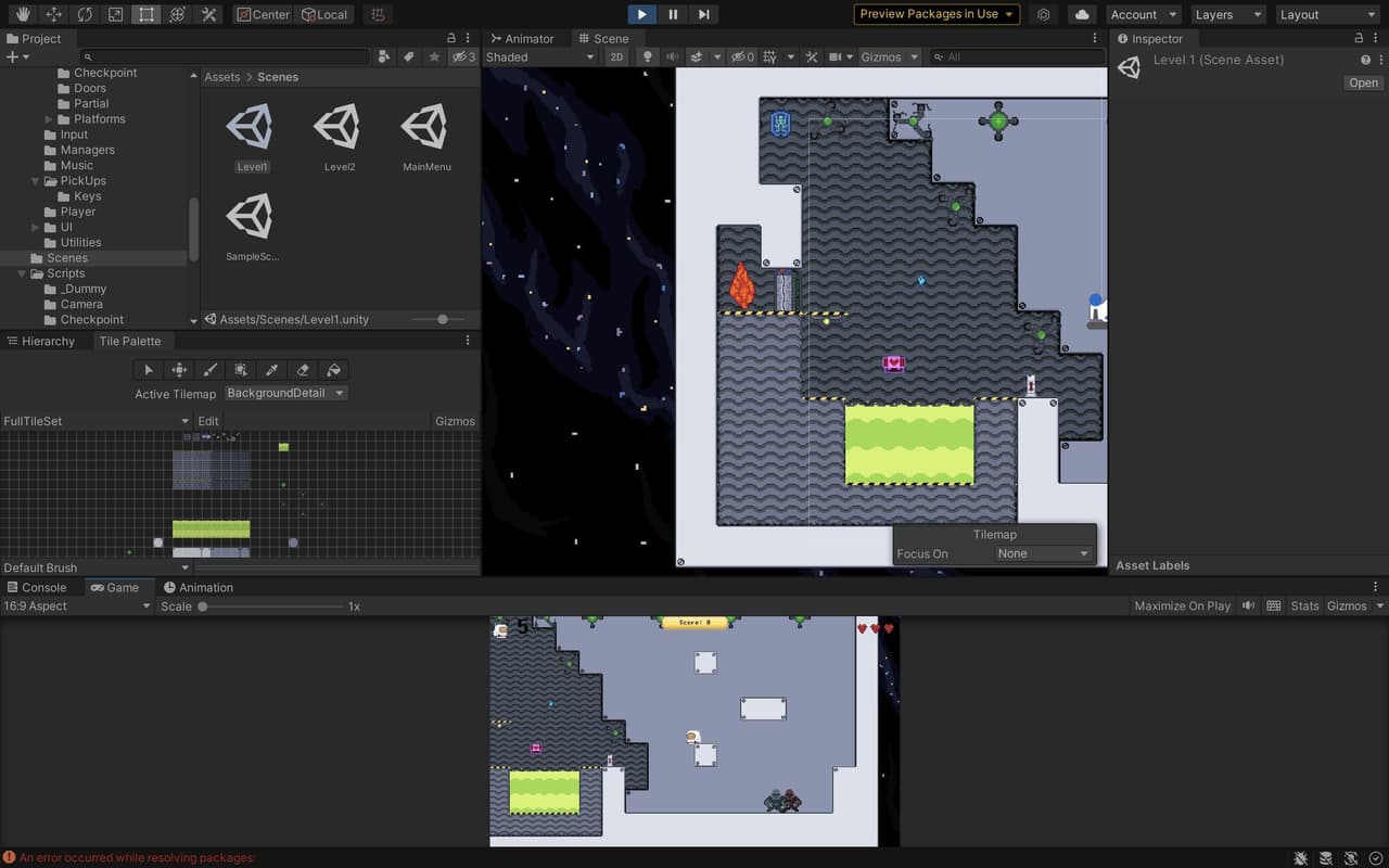 2D Platformer (Tutorial Version) screenshot 2