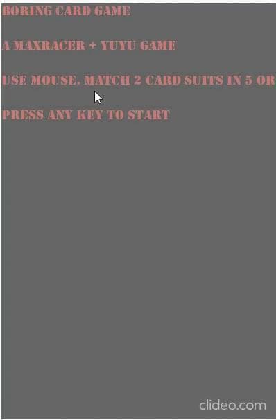 boring card game