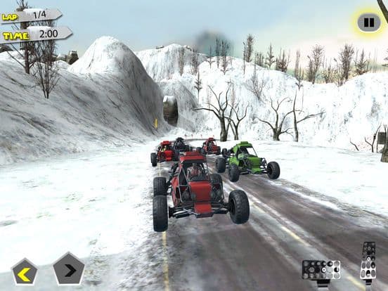Buggy Car Snow Downhill Racing