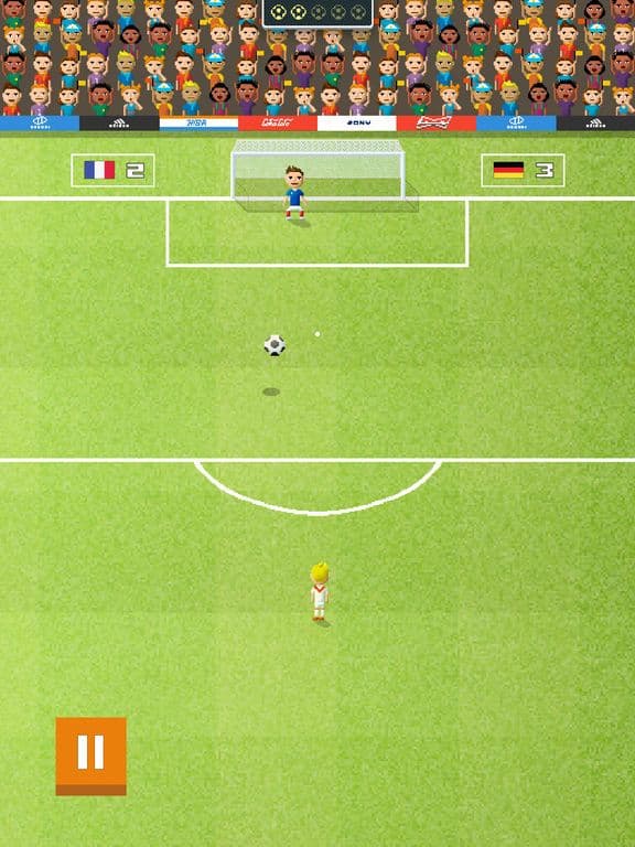 Pixel FreeKick - Soccer Tiny Cup screenshot 2