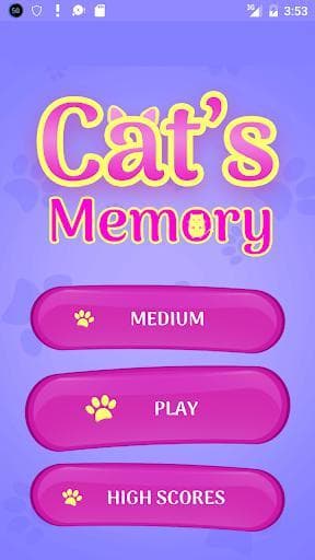 CUTE CATS Memory matching Game screenshot 2
