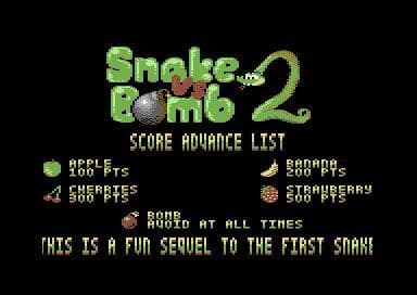 Snake Vs Bomb 2 - Canyon Chaos [Commodore 64] screenshot 5