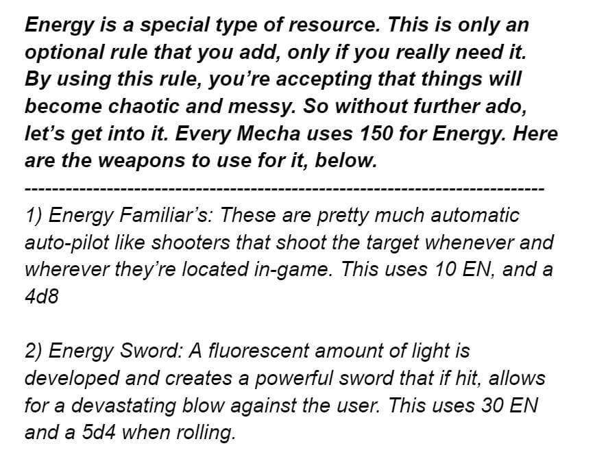 Bullet Hell Supplement Ruleset 1 (Changes Made) screenshot 2