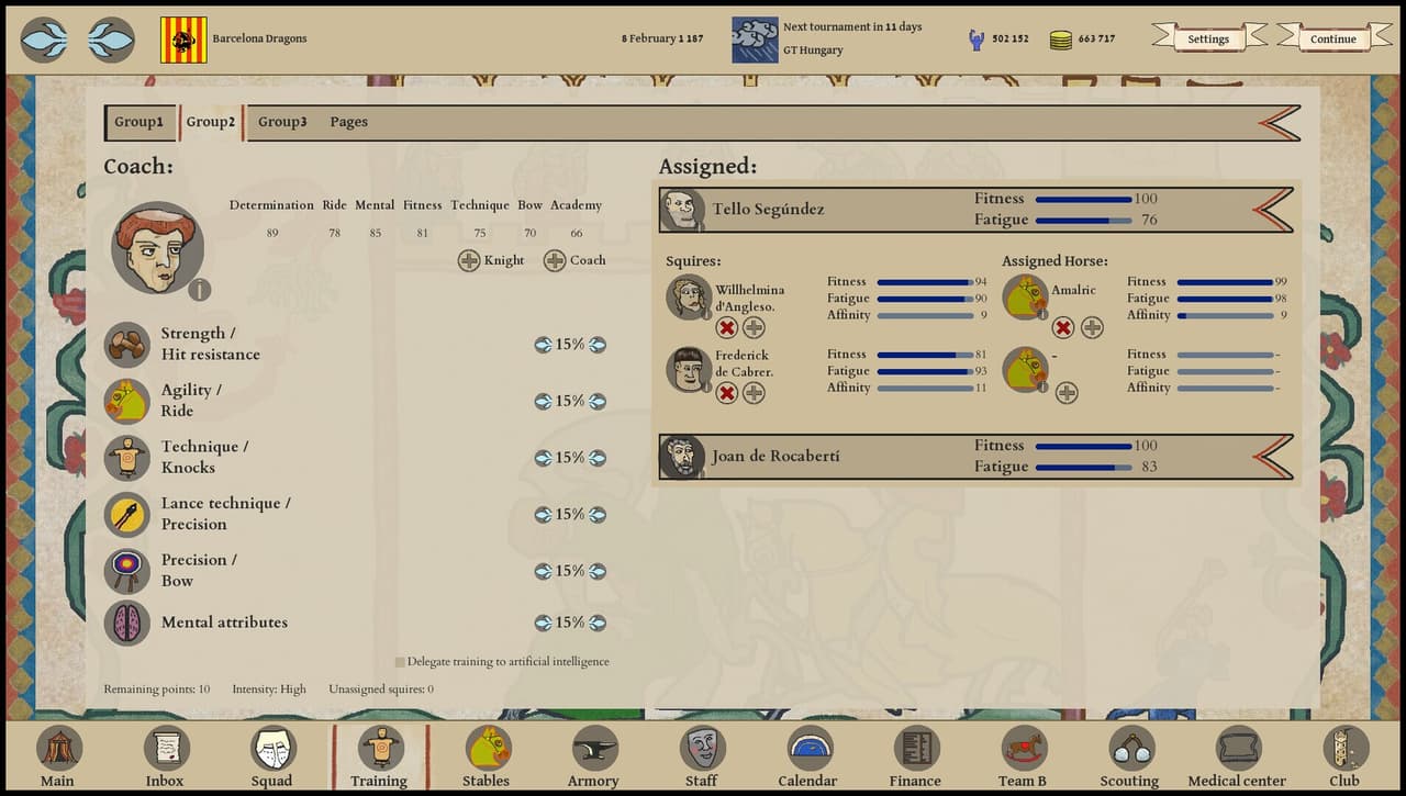 Jousting Manager screenshot 4
