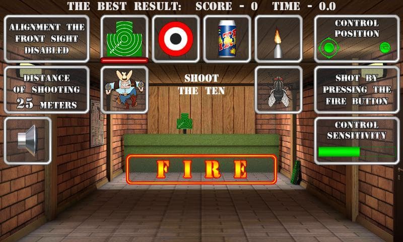 Pistol shooting at the target. Weapon simulator. screenshot 2