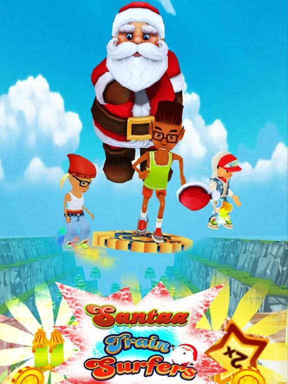 Subway Santa Running: Xmas Train Surfers screenshot 4