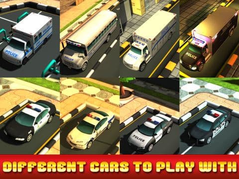 Action Police Car Parking Simulator 3D - Real Test Driving Game screenshot 3