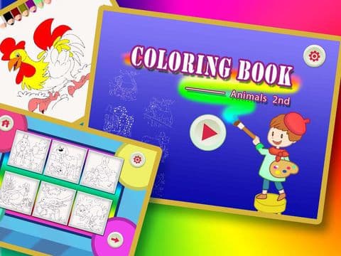 Coloring Book 12 - Make the Animals Colorful (2nd) screenshot 2
