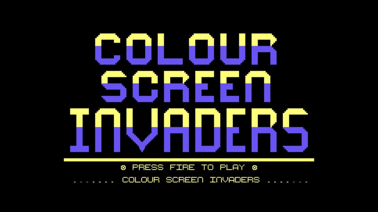 Green/Colour Screen Invaders C64 screenshot 2