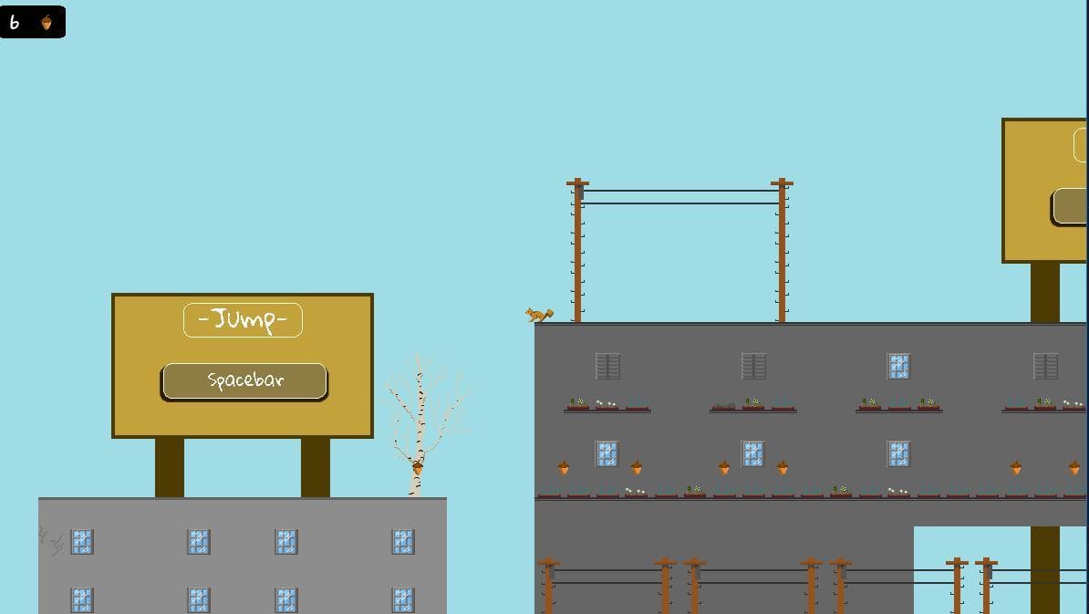 Squirrels Collecting Nuts While Flying Through the Air Dodging Pigeons [Question Mark(?)] Please Help Him. screenshot 3