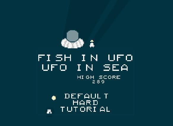 Fish in ufo, ufo in sea