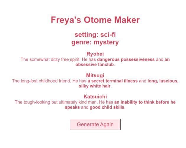 Otome Game Generator