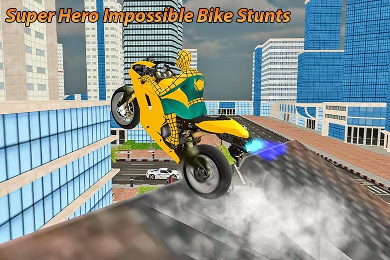 Super Hero Bike Parking 2018 screenshot 4