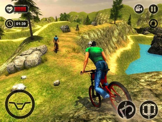 Crazy Off road Mountain Bicycle Rider Simulator 3D screenshot 3