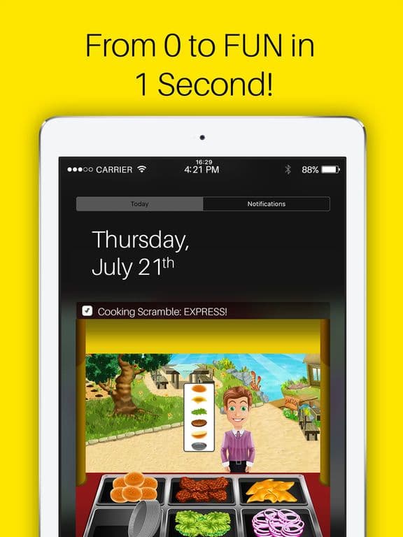 Cooking Scramble: EXPRESS! The Widget Food Making and Notification Center Game screenshot 3