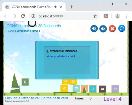 CramFLASH CCNA router commands 30 Random FlashCards screenshot 6