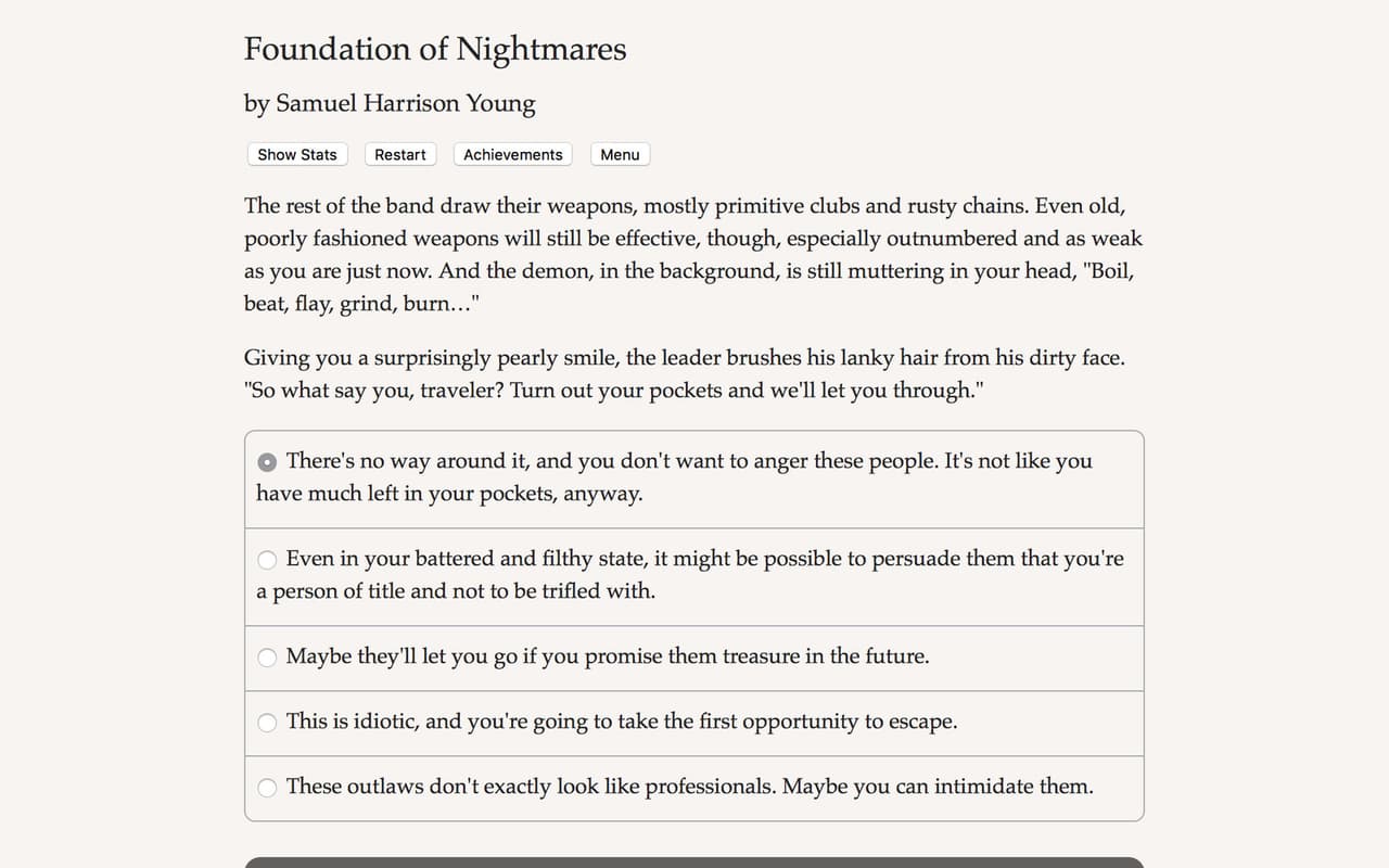 Foundation of Nightmares screenshot 2