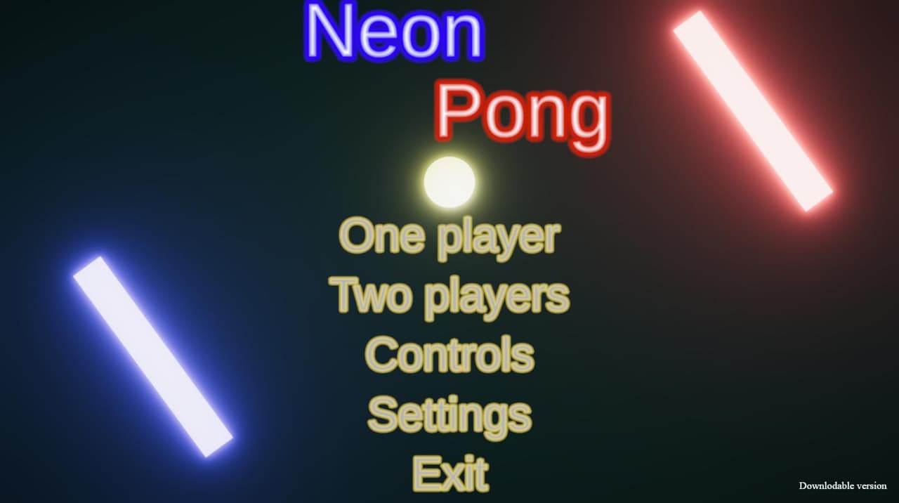 Neon Pong (itch) (jaumerg) screenshot 3