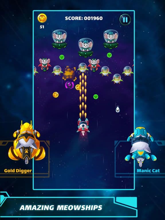 Cat Shooter: Space Attack screenshot 4