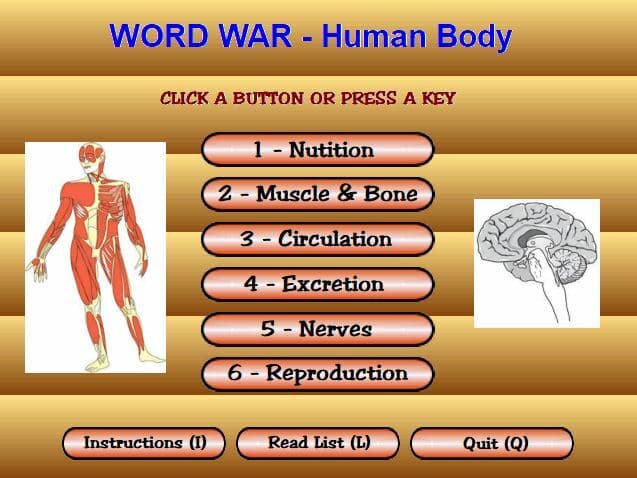 Word War - Human Body screenshot 3