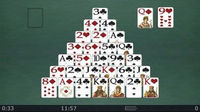 Pyramid Solitaire for iPhone.