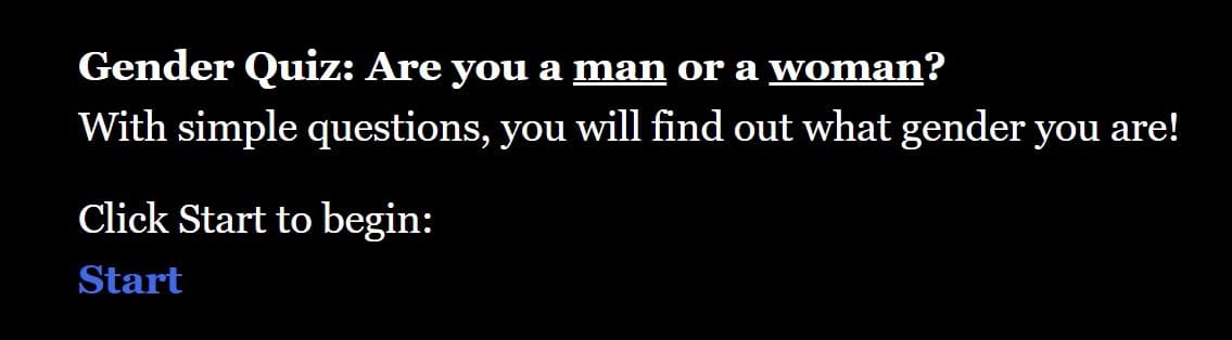 Gender Quiz