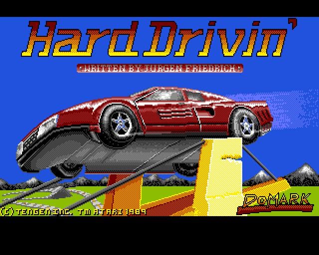 Hard Drivin (1990) screenshot 2