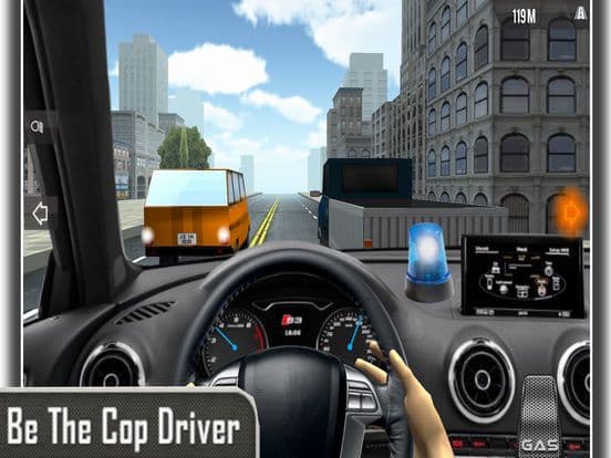 Police Car In Highway screenshot 2